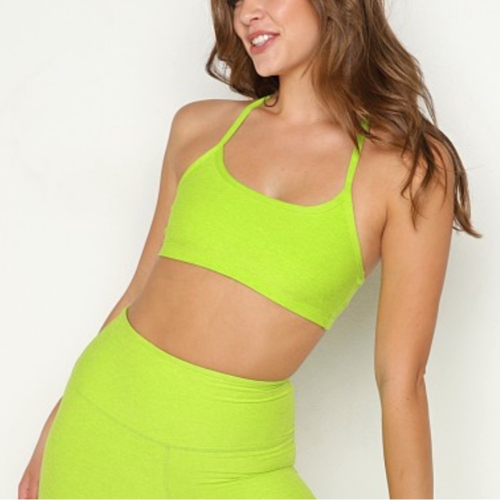 Beyond Yoga Lime Green sports bra size Medium